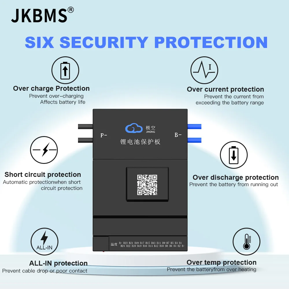 JKBMS 12S 13S 14S 15S 16S 17S 20S 21S 24S Smart BMS 150A 200A met Actieve Balance Board Li-Ion Lifepo4 100ah lto batterij choke