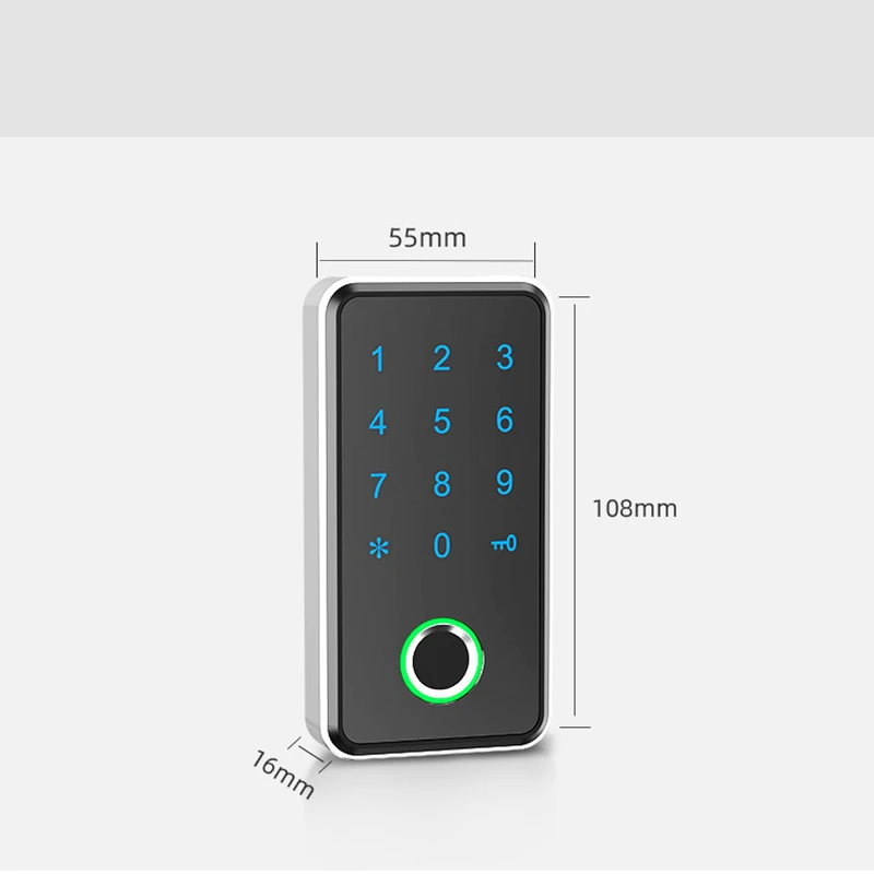 Imagem -06 - Ttlock Bluetooth App Senha Fechadura da Gaveta do Armário de Bloqueio do Banheiro Ginásio Eletrônico Digital Bloqueio de Impressão Digital de Madeira Inteligente