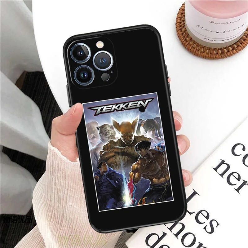 Phone Case for iPhone 16ProMax 14 13 15 Pro Max 12 11 XR SE 7 8 16 Plus Cartoon Fashion TEKKEN 7 Soft Black Silicone Cover