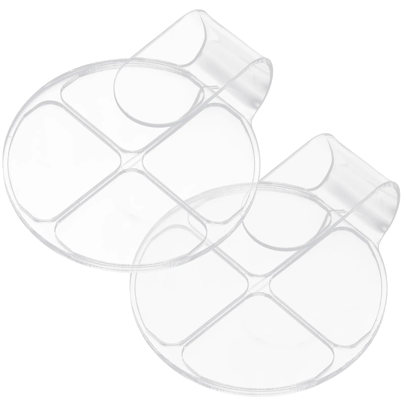 

2Pcs Makeup Accessories Mixing Palette with Thumb Holder for Convenient and Precise Makeup Application Make Up Mixing Palette