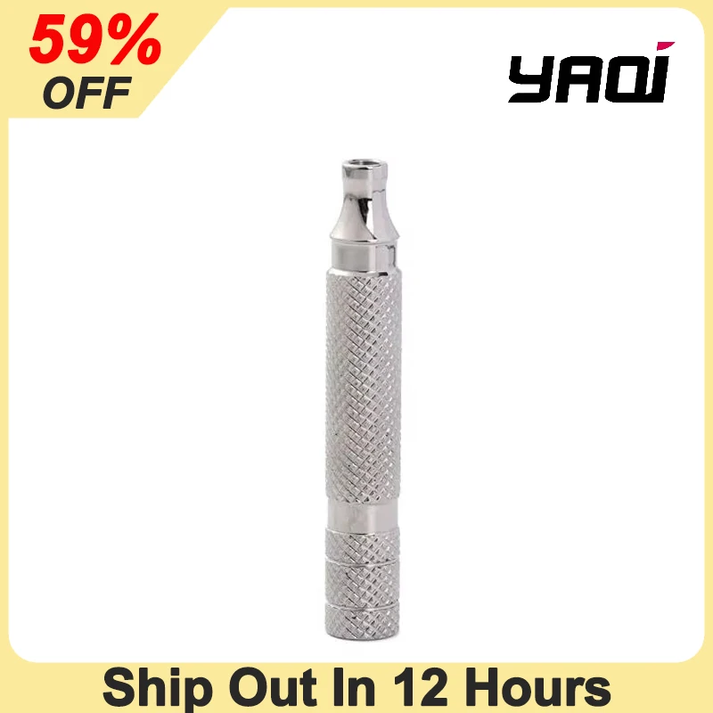 

Yaqi portable Mens Polished Titanium Safety Razor Handle High Quality Minimalism Durability Shaving Tool For Male Face Cleaning