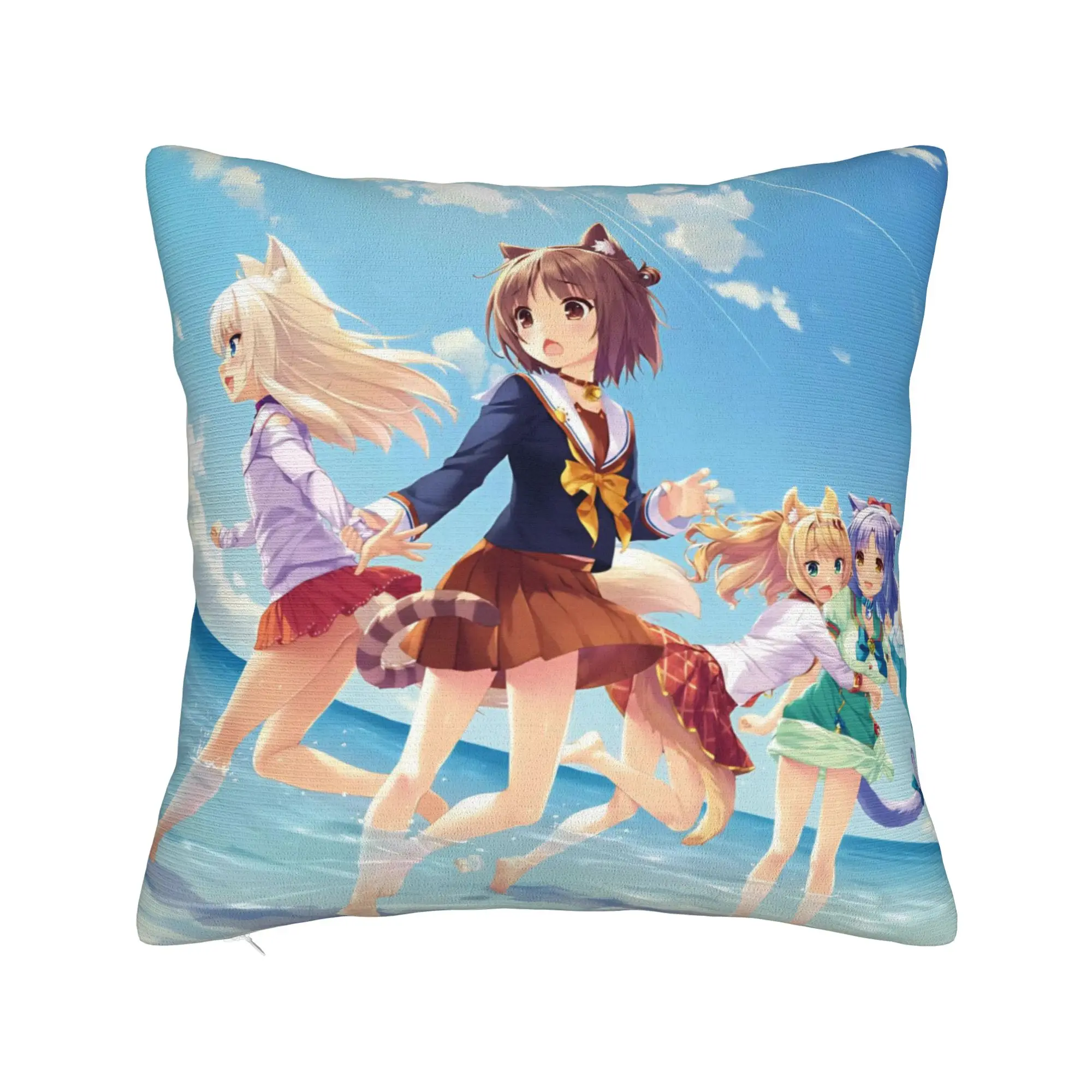 Anime N-Nekopara Pillow Covers Merchandise Printing Cushion Cover Decor  Throw Pillow Case Cover Home Multi-Size