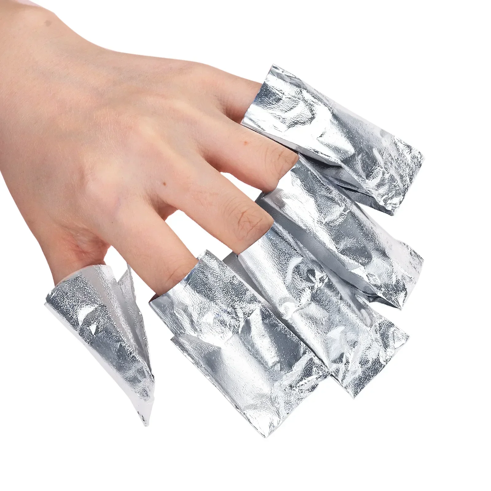 50/100 Stuks Verwijderaar Aluminiumfolie Nagel Wraps Voor Weken Van Acryl Gel Polish Professionele Reiniging Met Wattenschijfje Manicure Gereedschap