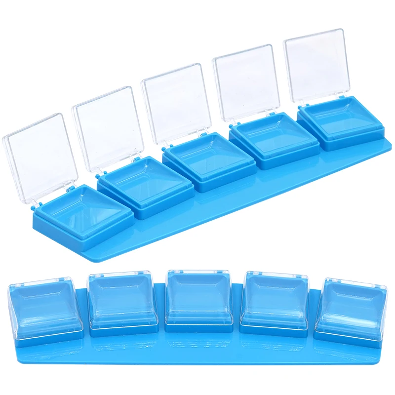

5slot Dental Moisturizing Plastic Plate Porcelain Powder Mixing Glazed Plate Dentistry Material For Teeth Whitening Dentist Tool