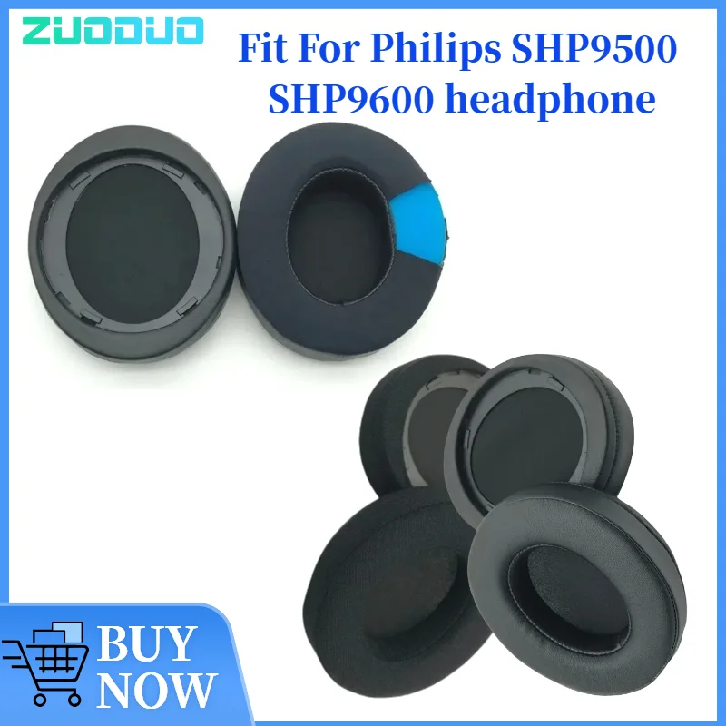 

ZUODUO Replacement Ear pads for Philips SHP9500 SHP9600 Headphones Memory Foam Ear Cushions High Quality Earpads headset