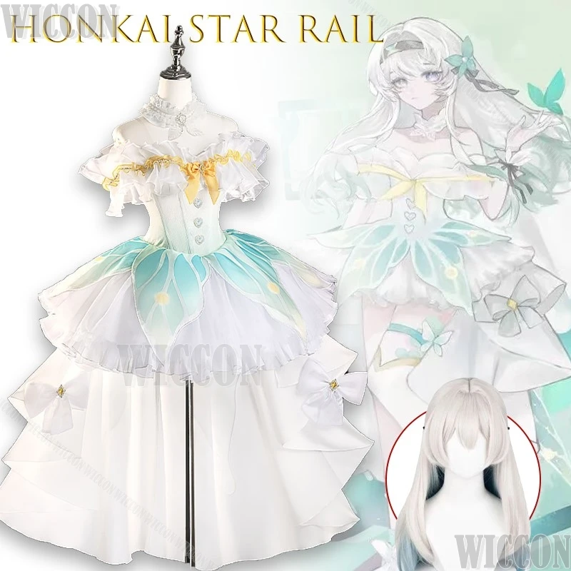 

Honkai Star Rail Firefly Bride Glimmering Star Prayer Cosplay Costume Game Outfit Full Set Halloween Sexy Roleplay Carnival Cos