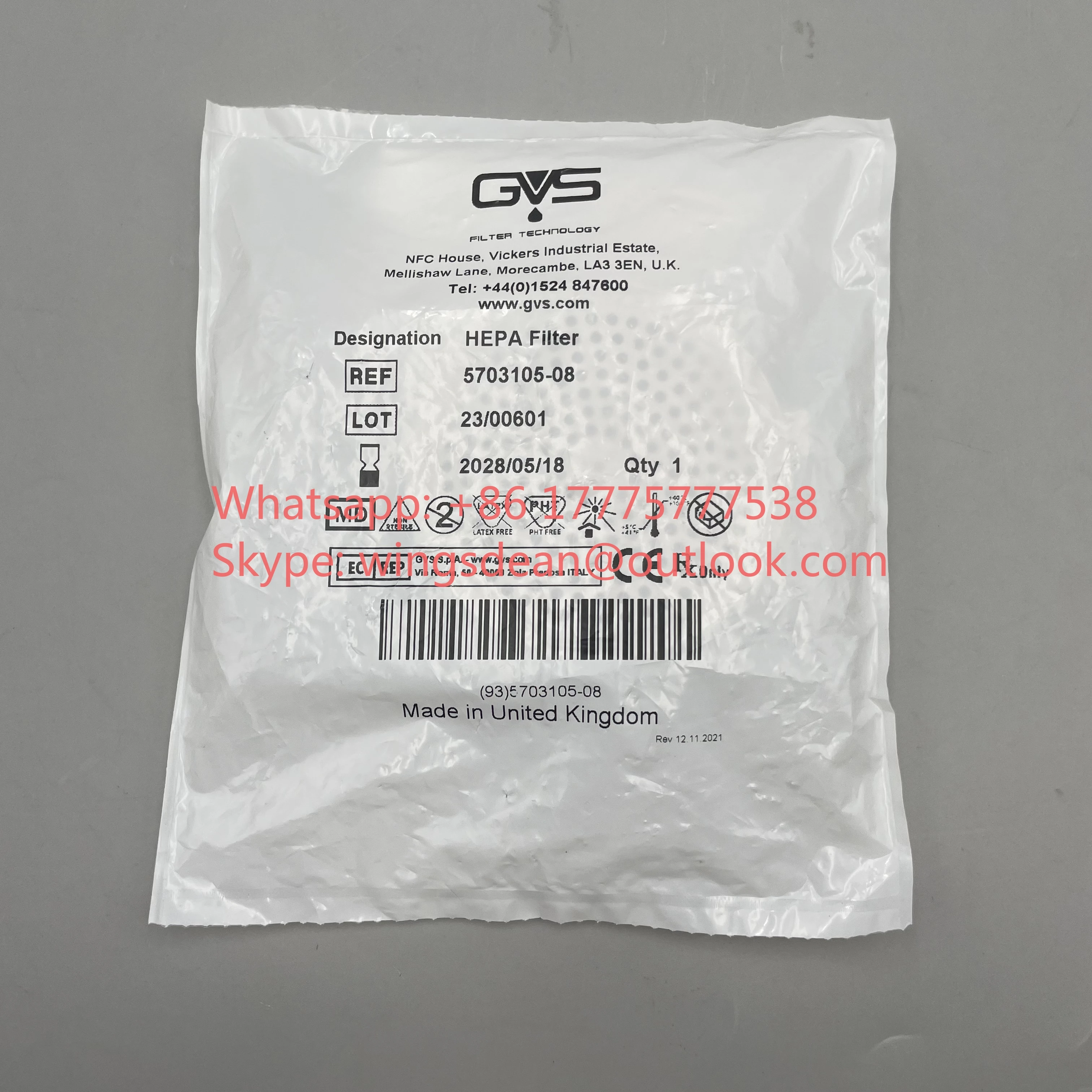 New And Original 5703105 Drager HEPA Filter