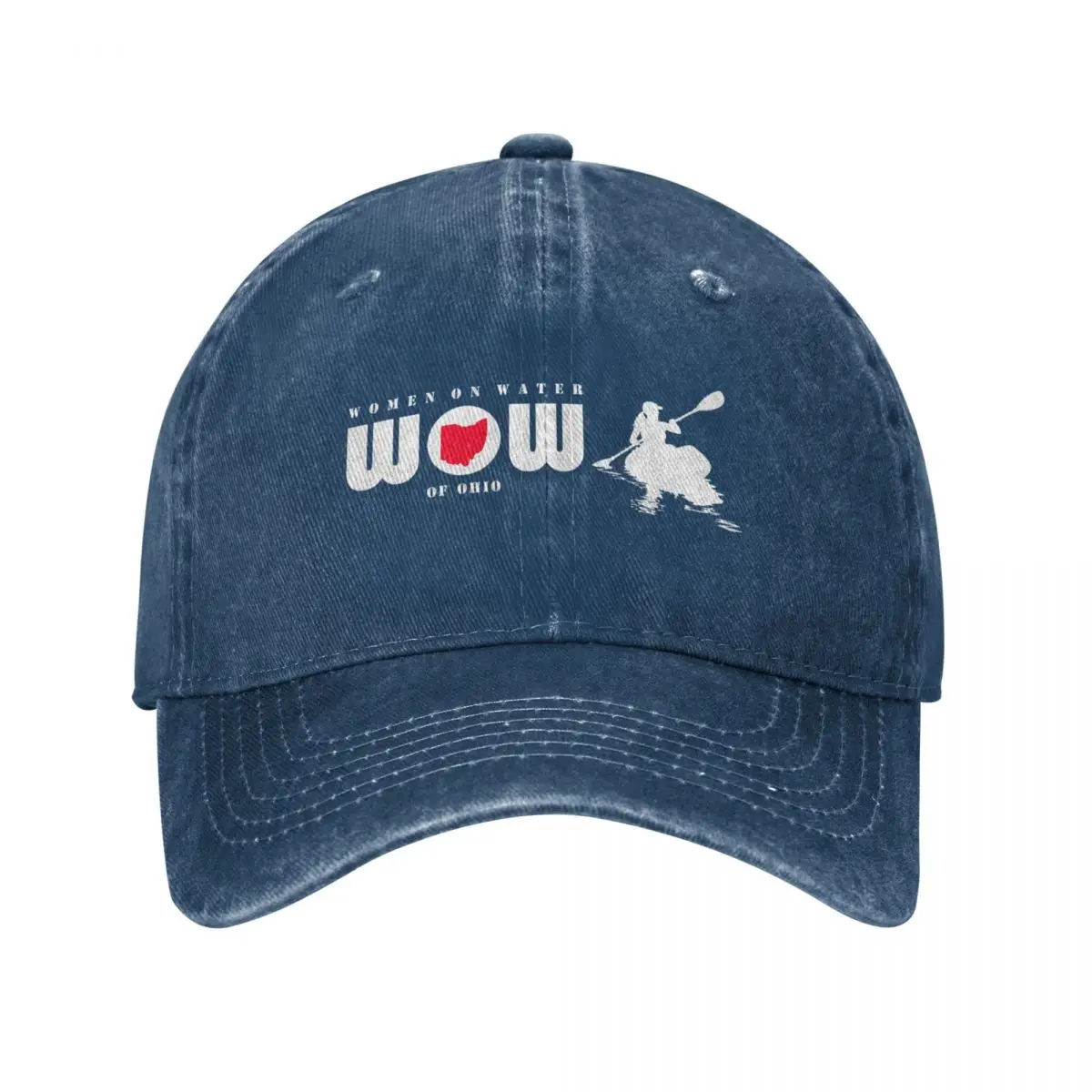 WOW - original logo in white for dark apparel Baseball Cap Trucker Cap Golf Wear Golf Wear Men Women's