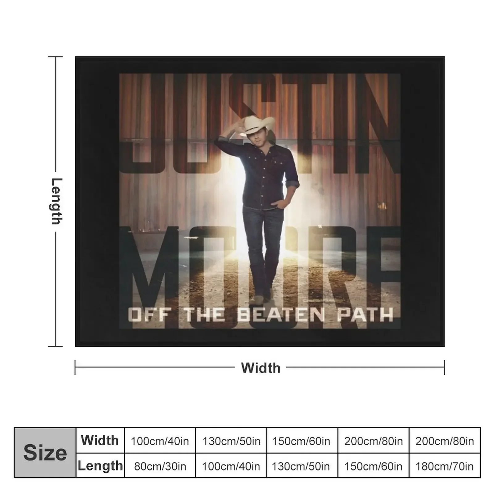 Justin Moore off the beaten path Throw Blanket For Baby Kid'S Blankets