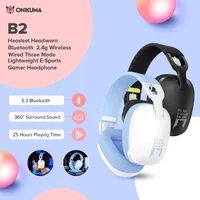 2025 nuevo Onikuma B2 auriculares inalámbricos para juegos para PS5 PS4 PC 2,4 GHz USB auriculares para juegos con micrófono diseño ergonómico 5,3 auriculares