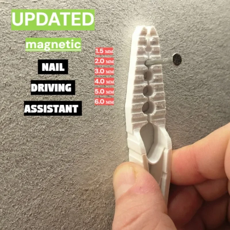 Plastic Nail Pliers, Multi-Size Finger Protection Clamp for Nailing Nails & Screws, Manual Furniture Repair Tool