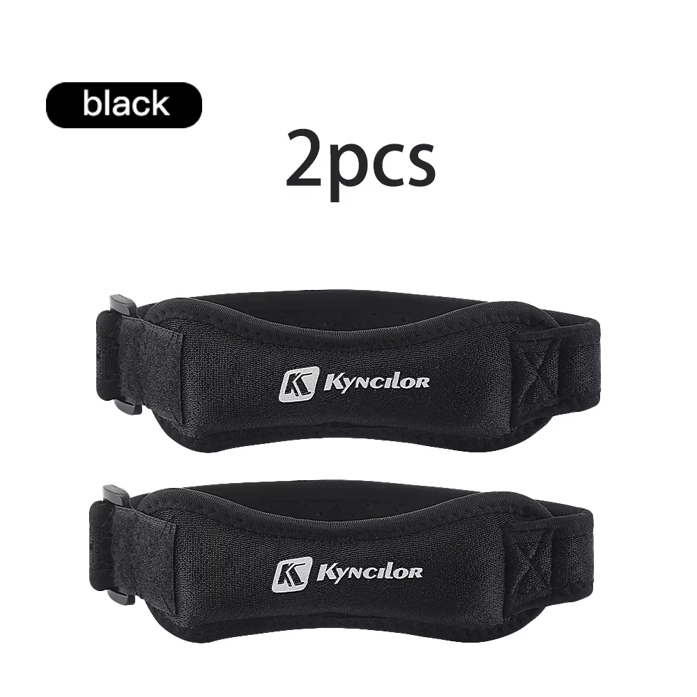 2 Stück Kniescheibenband, verstellbarer Silikon-Kniegelenkriemen, Sport-Kniebandage zum Schutz beim Laufen, Radfahren und im Fitnessstudio. – Detail 8