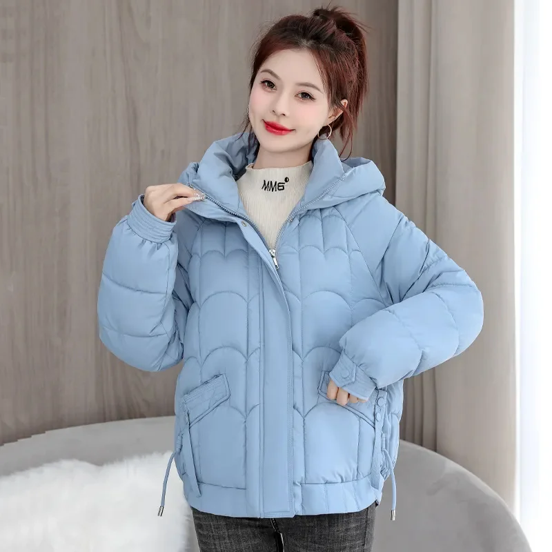 

Overcoat Parka Down Cotton-Padded Jacket Women's Parkas 2025 New Winter Outerwear Thicke Warm Fashion Hooded Ladies Coat Tops