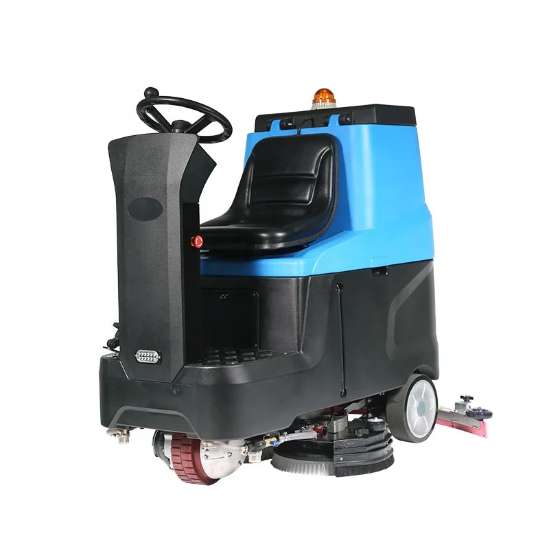 Electric 140L Ride On Floor Scrubber Battery Powered Floor Scrubber Machine With CE Approved