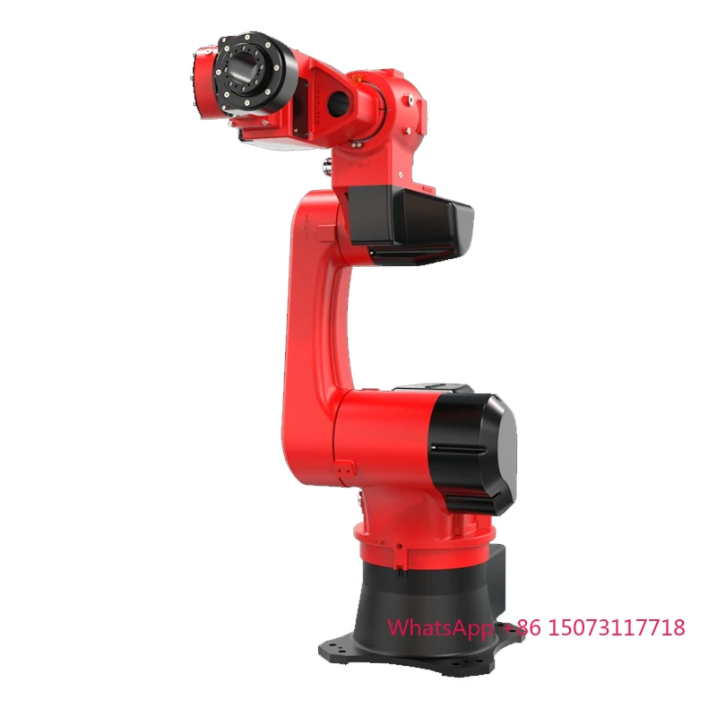 BRTIRPH1210A กล่องเกียร์ PLC 6 แกน แขนยาว 1225 มม. รับน้ำหนัก 10 กก. เซอร์โวไฟฟ้าอเนกประสงค์สำหรับงานเชื่อม ขัดลบคม มอเตอร์ เครื่องยนต์