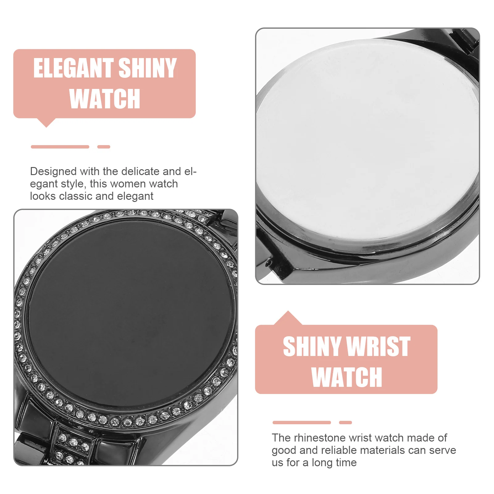 

Women Rhinestone Watch Exquisite Wristwatch Elegant Shiny Decorative Fashionable Lightweight School Dating Dinner Party