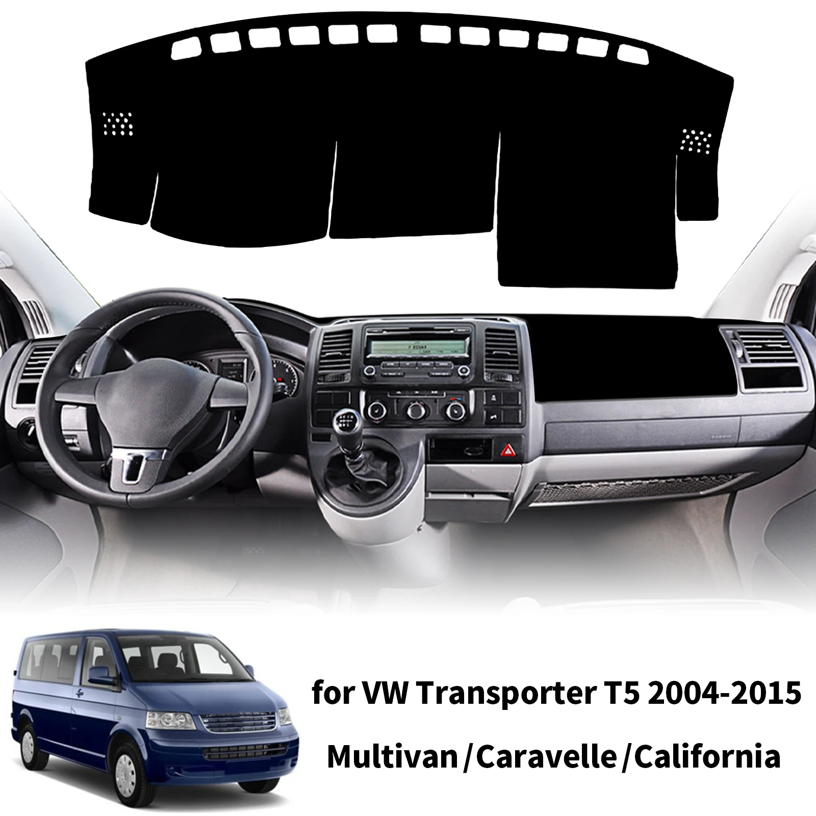 vwトランスポーターt5-2004-2005-2015用-車用ダッシュボードカバー-サンシェード-滑り止めプロテクター-ダッシュマット-インテリア装飾パッド-アクセサリー