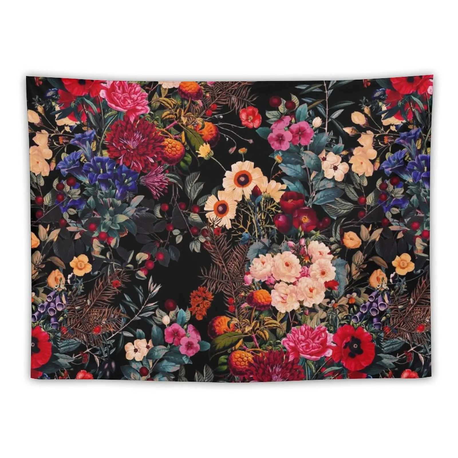 

Night Garden XXXIX Tapestry Cute Room Things Aesthetics For Room Tapestry