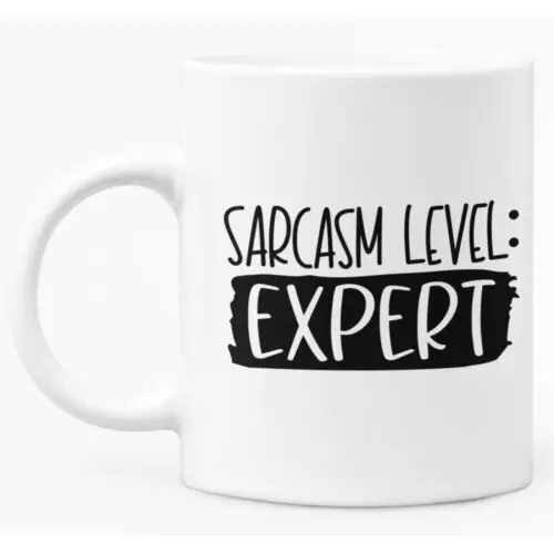 

Funny 'Sarcasm' Mug 11oz White Ceramic Coffee / Tea Mug Gift For Him or Her