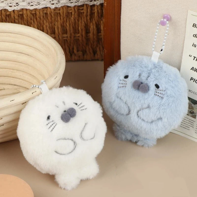 

Cartoon Cute Chubby Seal Doll Pendant Plush Keychain Cute Backpack Hanging Decoration Accessories Gift