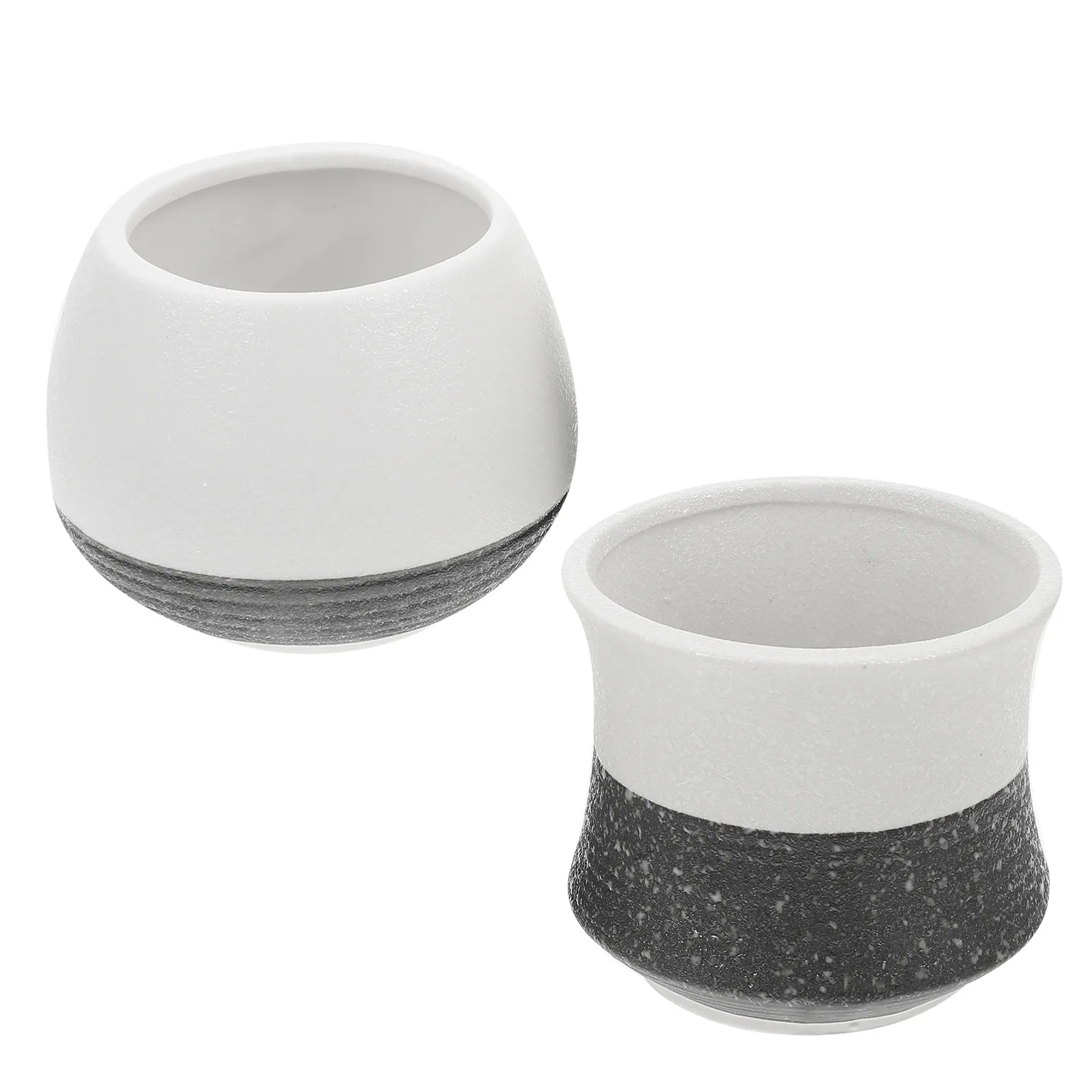 

Набор из 4 керамических кашпо для суккулентов, маленькие, для декора стола, сада, балкона, изящный художественный дизайн, прочные цветочные горшки для кактусов