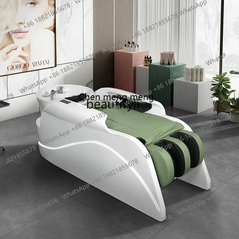 D178 Ceramic basin massage shampoo bed all-inclusive pillow head treatment fumigation bed Postpartum physiotherapy health bed d9