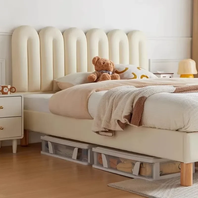 Simple Princess Wood Double Bed Aesthetic Nordic Double Bed Pretty Unique Camas Sleeping Craft Beliche Postmodern Furniture