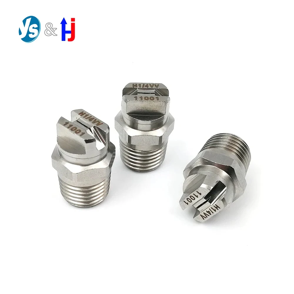 Flat Fan Nozzle,25, 45, 50, 65, 80, 90, 110 Degree HVV HU Vee Jet, Water Spray Jet, Cooling Nozzle,Industrial Fan Jet, 1/4