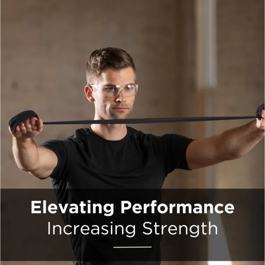 Zestaw gum oporowych, elastyczne gumy do ćwiczeń górnej i dolnej części ciała oraz mięśni brzucha, fizjoterapia, 1,5 metra, niebiesko-czarne, zaawansowane