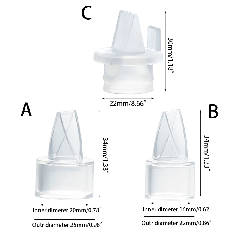 Valves à bec canard remplacement protecteur bouche d'aspiration interne, accessoire tire-lait en Silicone