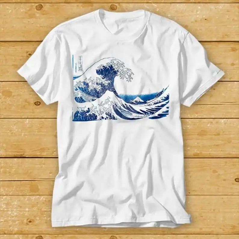 

The Great Wave off Kanagawa Under a Wave T shirt Ramen National Gallery Victoria Art Retro Funny Gift Tee 2229