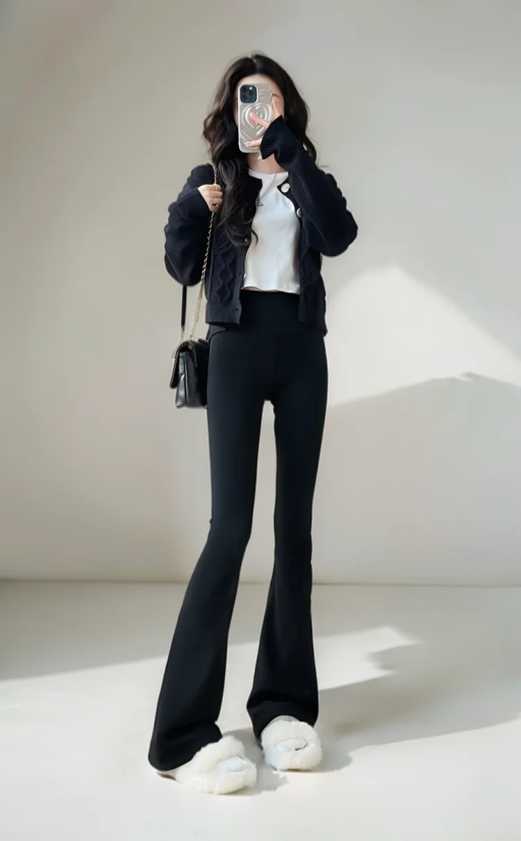 White Leggings Woman Popular Brown High-End Purple Gradient Yogawear Silver Trend Fall Extended Sizing High-Stretch Sexy Ladies'