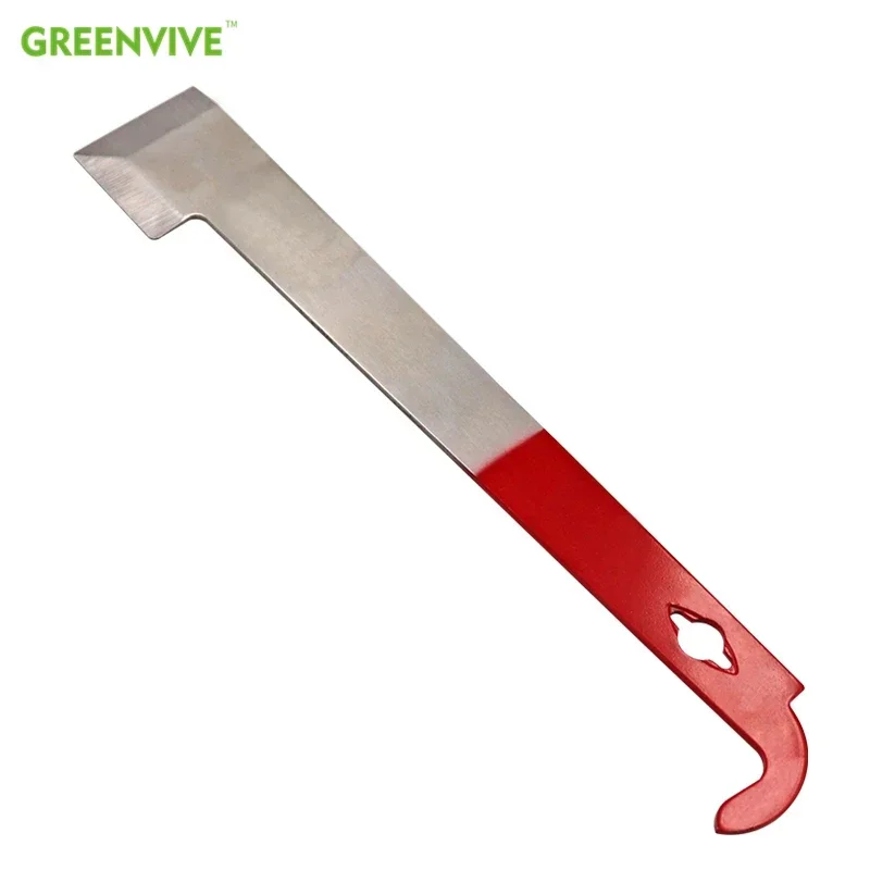 1Pcs Stainless Bee Hive Scraper J Shape Hook Honey Scraping Knife Bee Hive Frame Lifter Beekeeping Equipment Frame Cleaning Tool