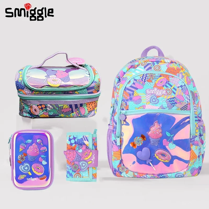 

Оригинальный Австралийский рюкзак Smiggle, детская шкатулка для канцелярских принадлежностей, школьный карандаш, рюкзак, сумка для еды, чашка для воды, студенческий подарок