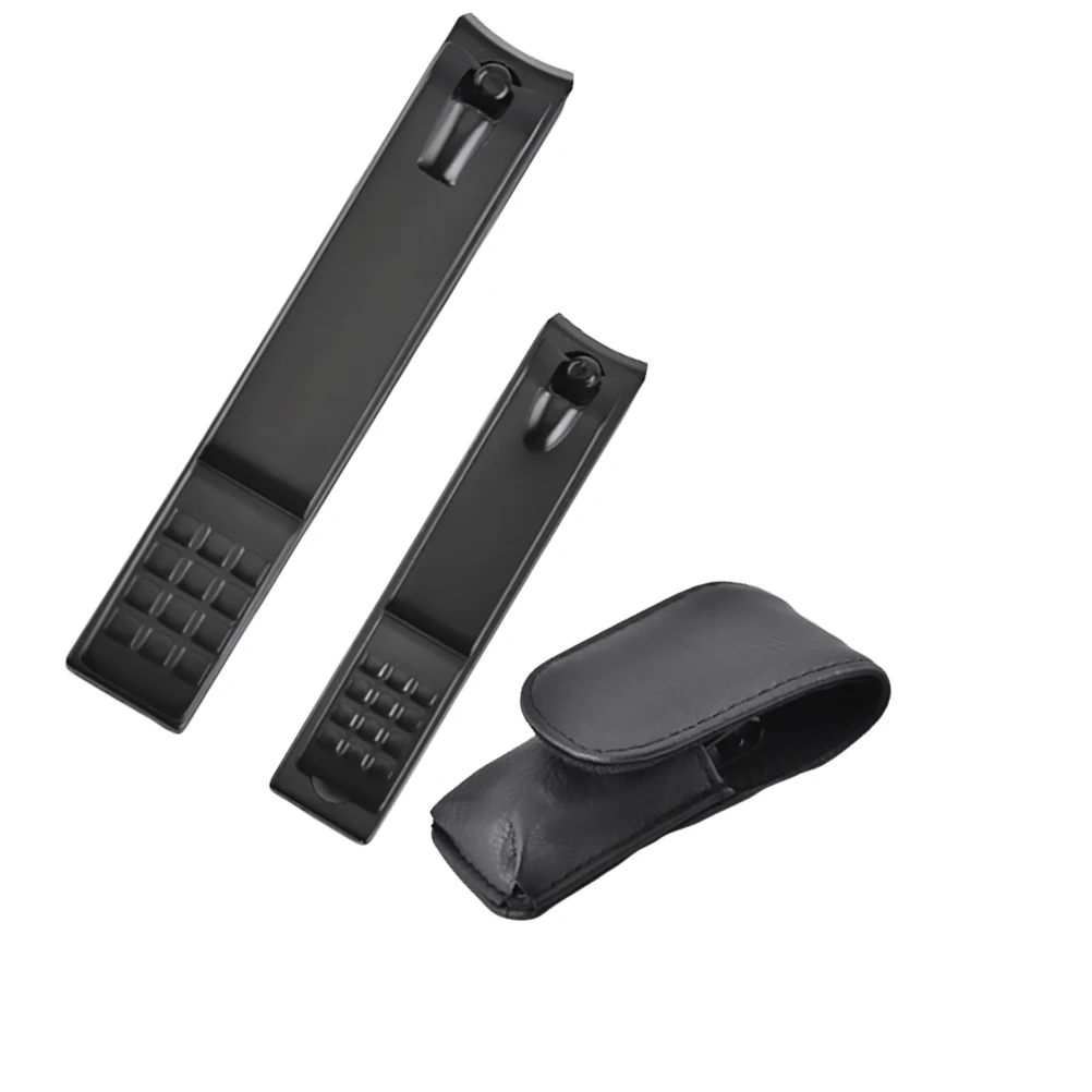 

1 set 1 Set Durable Metal Clipper Ergonomic Nail Trimmer For Toe Finger Manicure Handy Nail Tool With Storage Bag (Black)