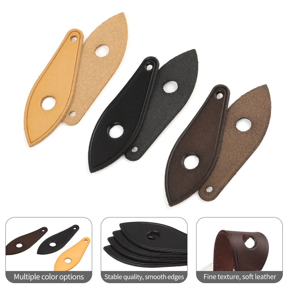 2 قطعة DIY بها بنفسك جلد طبيعي البريدي مجتذب استبدال سستة رؤساء ل نانو سبيدي الأمتعة على ظهره سترة حقيبة الملحقات