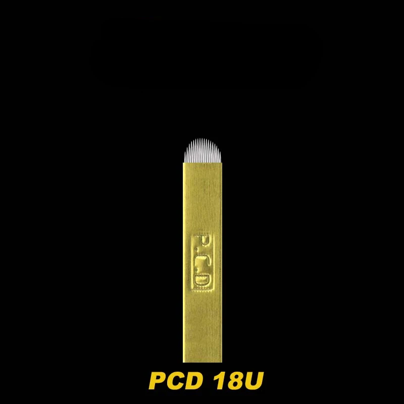 Siyady تجميل دائم دليل الحاجب الوشم الإبر PCD Microblading شفرات 12/14 المنحدر وشكل U