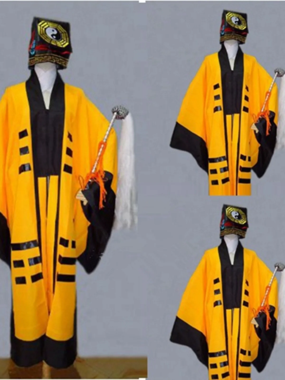 Conjunto de Túnica Taoísta, Abrigo Largo, Tai Chi, BaGua, Jing  Lin, Zhengng Huang, Disfraz Étnico Tradicional de Artes M...