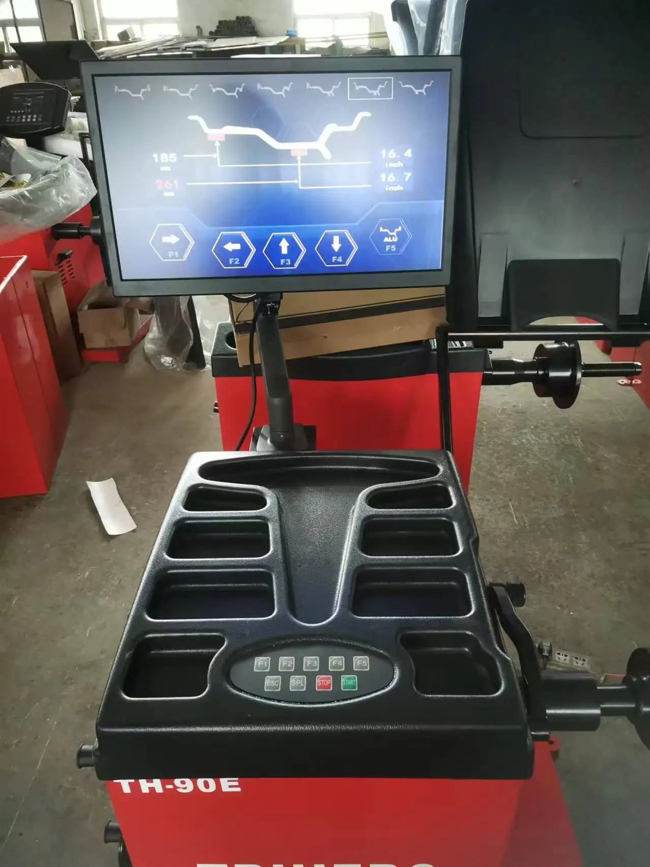 

2025 New Style High Quality Factory Sells Well 28 Inches LCD Screen Wheel Balancer TH-90E With Laser Location Tire Balancer