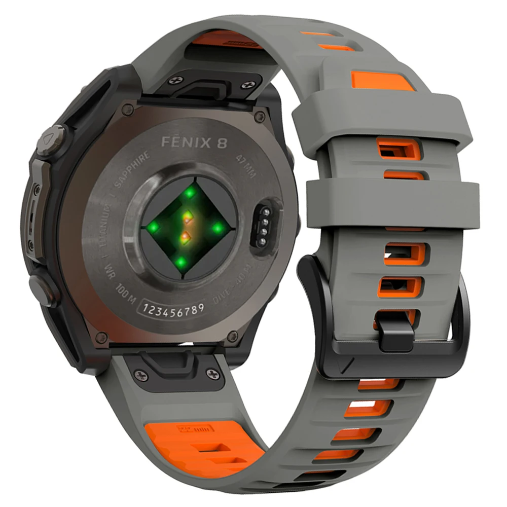 22mm 26mm Silikonarmband für Garmin Fenix 8 E 7X 7 Pro Solar/6X 6 Sapphire 5X/Epix/Tactix 8 QuickFit Uhrenarmband 1:1 Offizielles Armband
