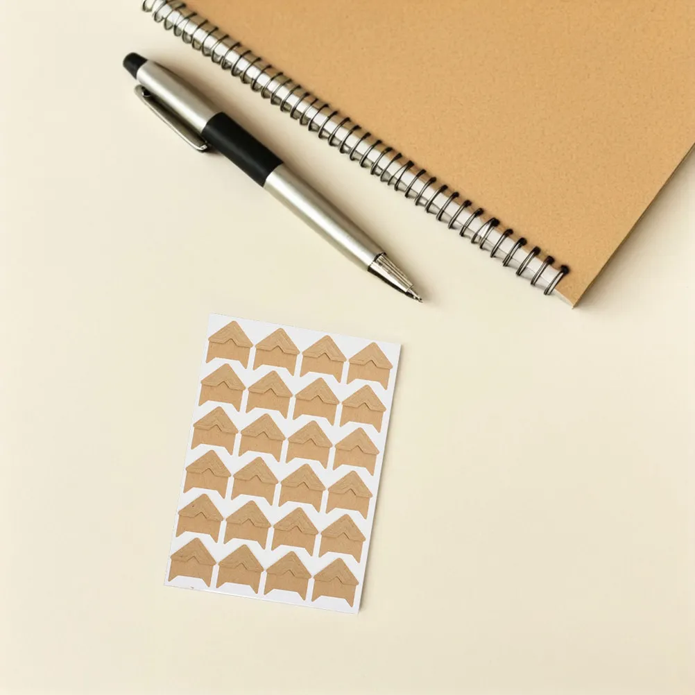 15sheets Photo Corner Sticker Self Adhesive Picture Corners for Scrapbook Albums Photo Memory Books DIY Craft Projects