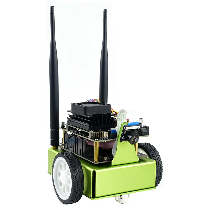 Kit de robô Nvidia Jetbot Smart AI para Jetson Nano B01Kit de desenvolvimento com câmera WiFi (placa e bateria não incluídos)