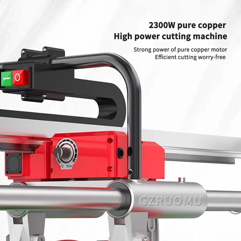 1000mm Full Automatic Electricity Ceramic Tile Skirting Machines 45 Degree 2300W 220V Tile Cutter Double Rail Cutting Machine