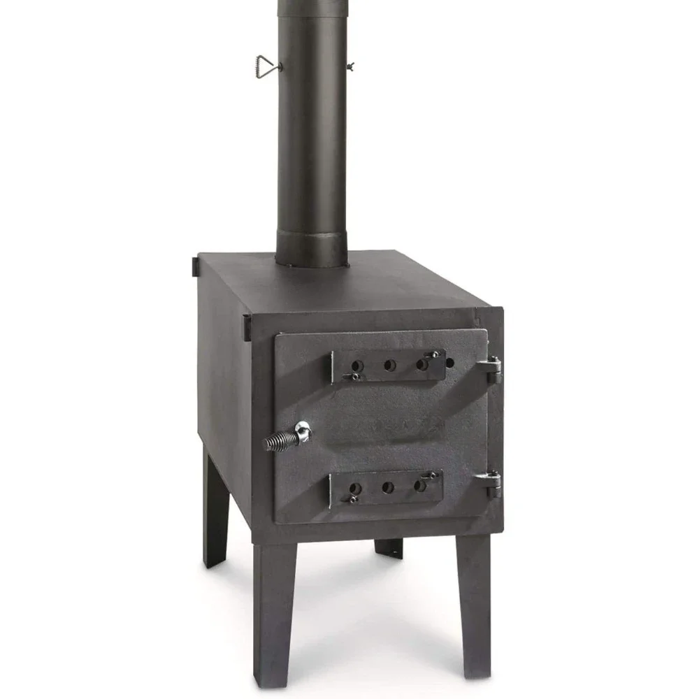 

Large Outdoor Wood Burning Stove Portable with Chimney Pipe for Cooking, Camping, Tent, Hiking, Fishing, Backpacking