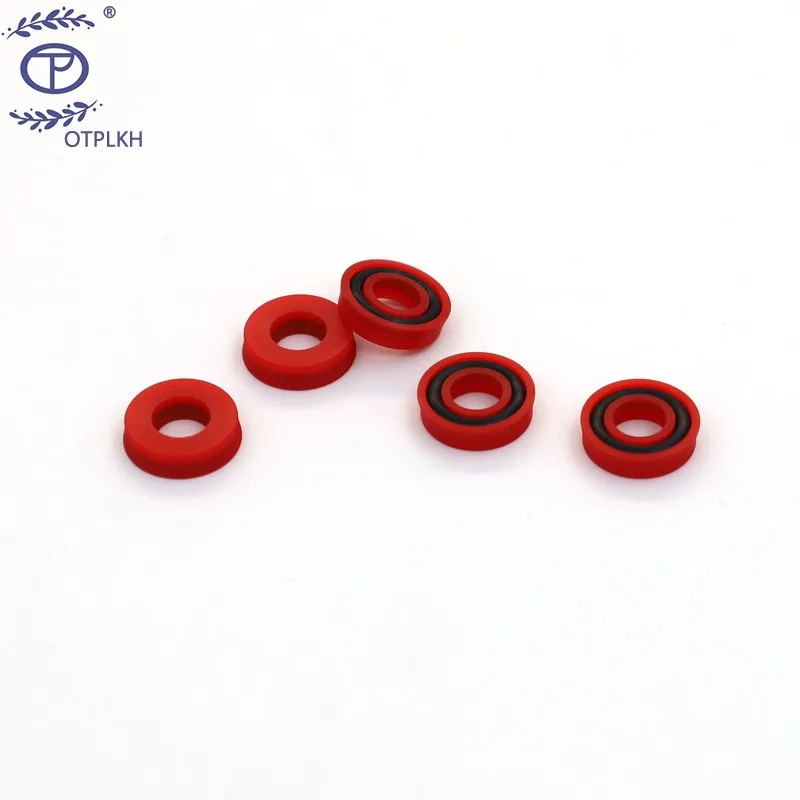 Y-ring seal red PU polyurethane Y-type sealing ring nbr o-ring piston rod seals non-standard shaped parts factory customized