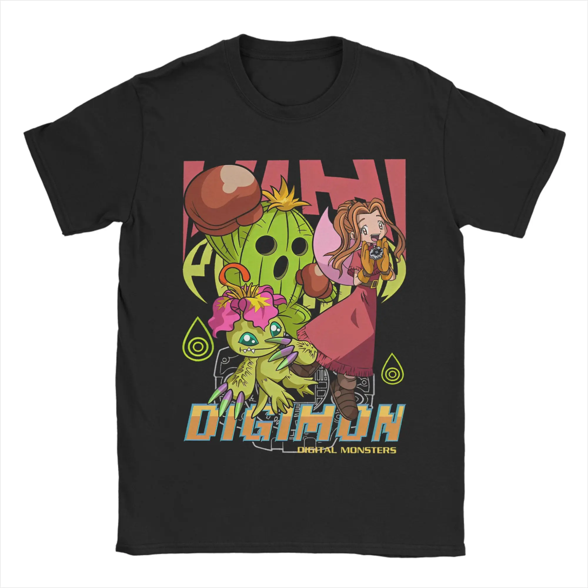 Camisetas Digimon Lilimon Tachikawa Mimi para hombre y mujer, camisetas de algodón de Anime de aventura, novedad, camisetas de manga corta para regalo