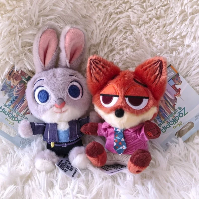 상하이 디즈니 주토피아 2 주디 홉스 닉 와일드 클로하우저 피닉 플러시 토이 키체인 가방 펜던트