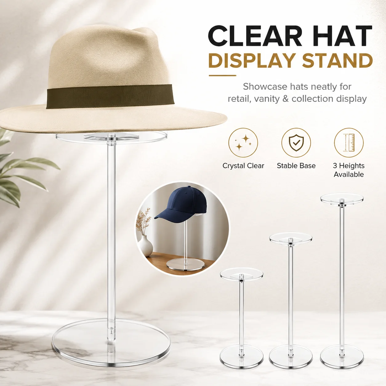 Watches Jewelry Holder - Stand Display Akrilik yang Mudah Dibersihkan,