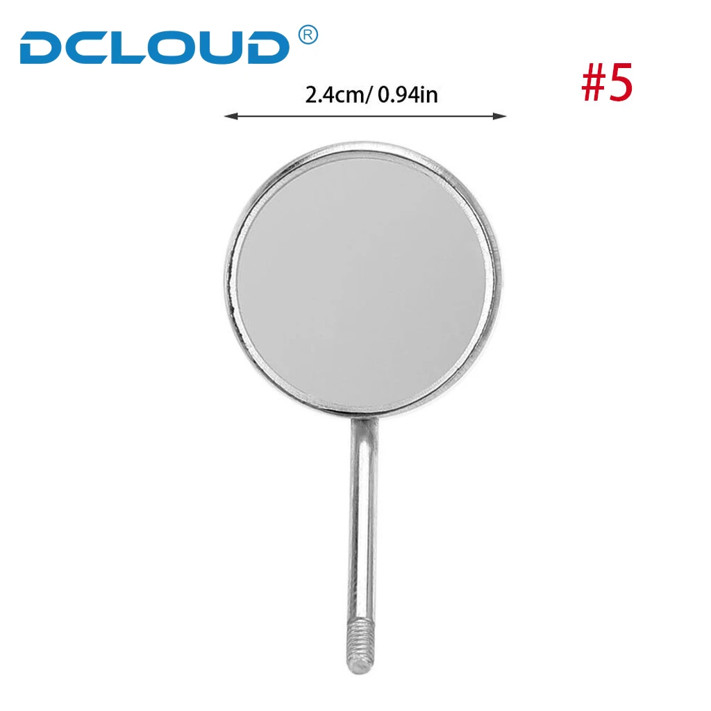 DCLOUD 10Pcs/Pack Dental Mouth Mirror Head Stainless Steel Mouth Reflector Mirrors Narzędzie do pielęgnacji jamy ustnej Akcesoria do odontoskopu