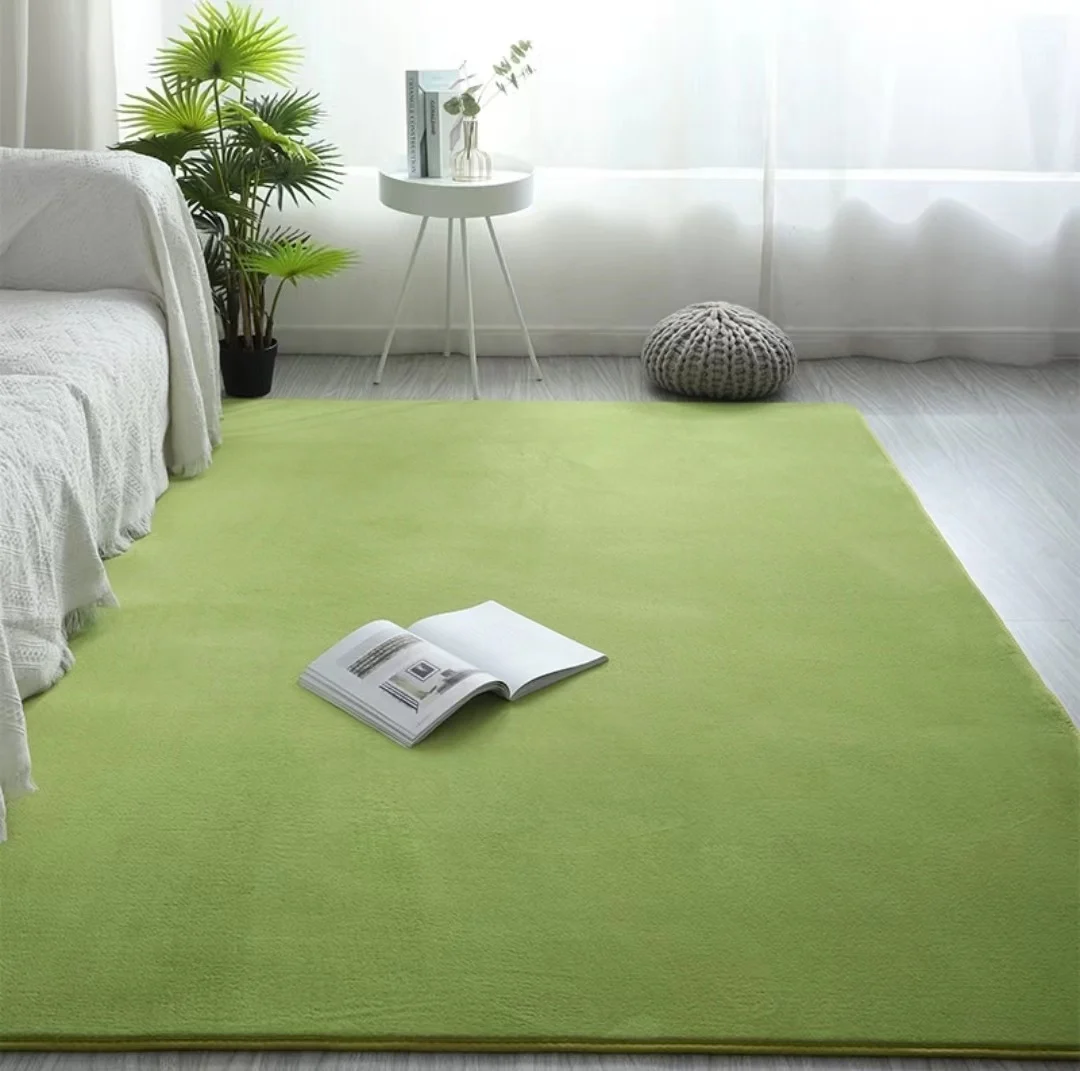 VIKAMA Soft Cozy Japanese Coral Pile Short Pile Carpet Living Room Bedroom Children Play Reading Non-slip Floor Mat
